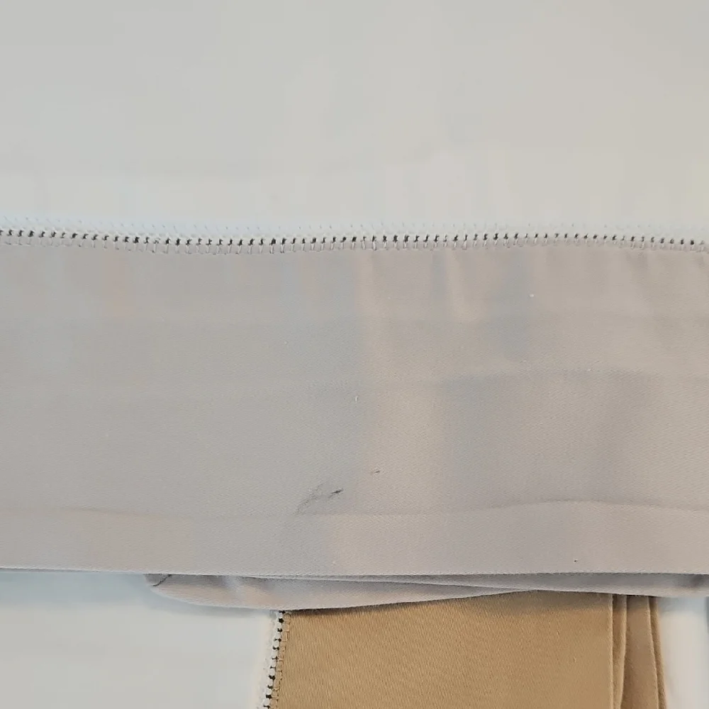 Ralph Lauren White Taupe Golden Tan Cotton Standard Pillow Sham Set